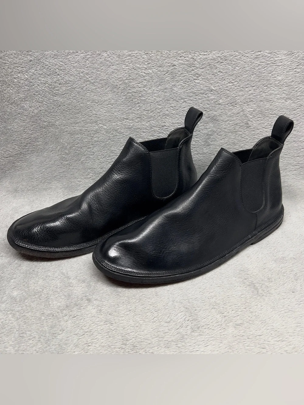 Marsell Leather Chelsea Boots Size 41 IT Men's US 8 Women's US 11 Black Italy